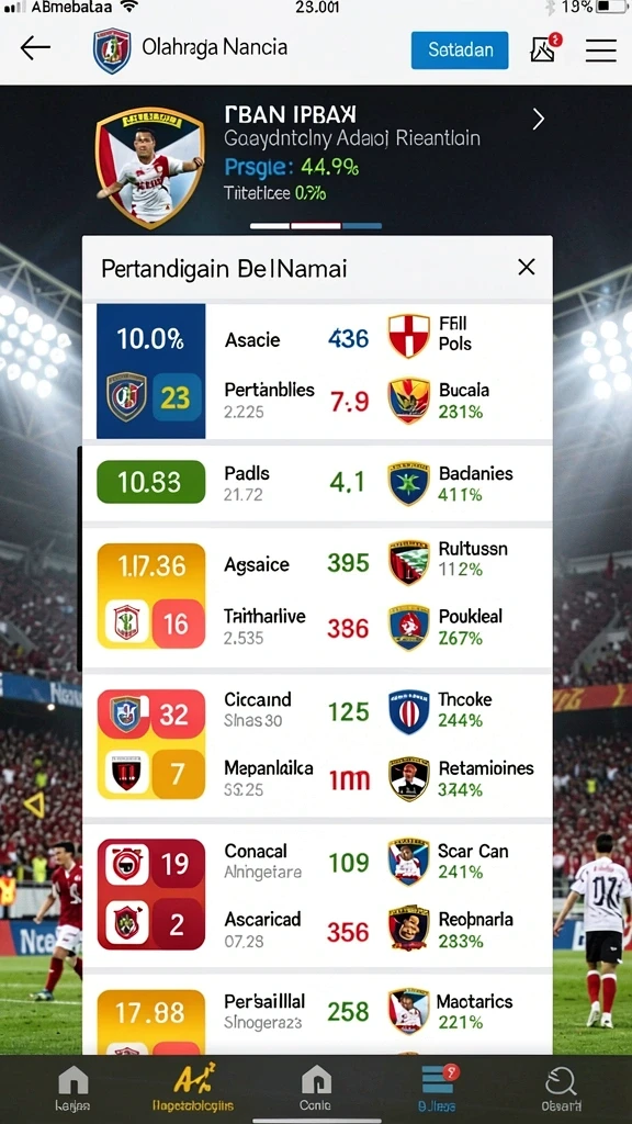 Screenshot fitur utama yang menunjukkan berbagai mode permainan.