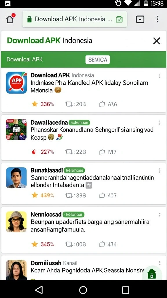 Tampilan antarmuka aplikasi yang user-friendly.