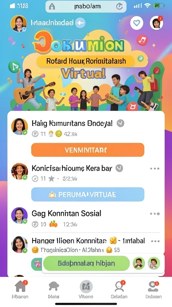 Karakter dengan desain unik dan menarik.