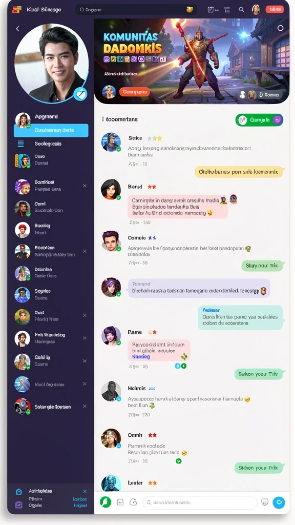 Tampilan awal aplikasi yang intuitif dan menarik.