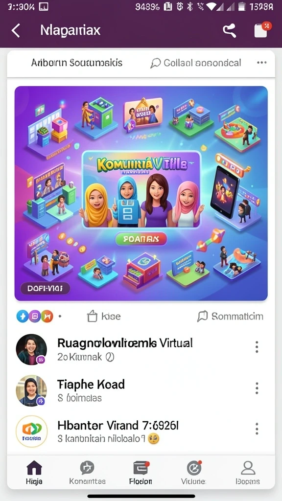 Tampilan antarmuka yang sederhana dan menarik.