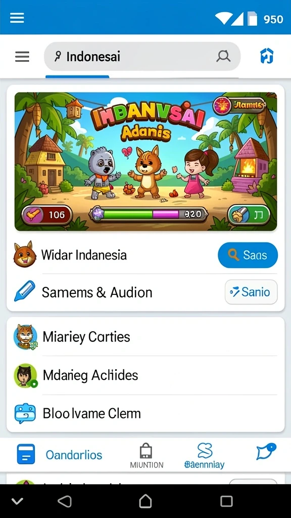 Mode permainan yang variatif dan menarik.