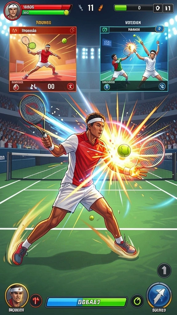 Tampilan awal game dengan karakter pilihan.