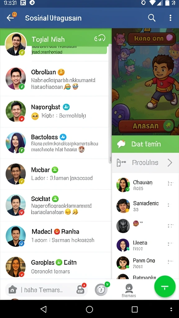 Fitur komunitas untuk berbagi strategi dan tips.