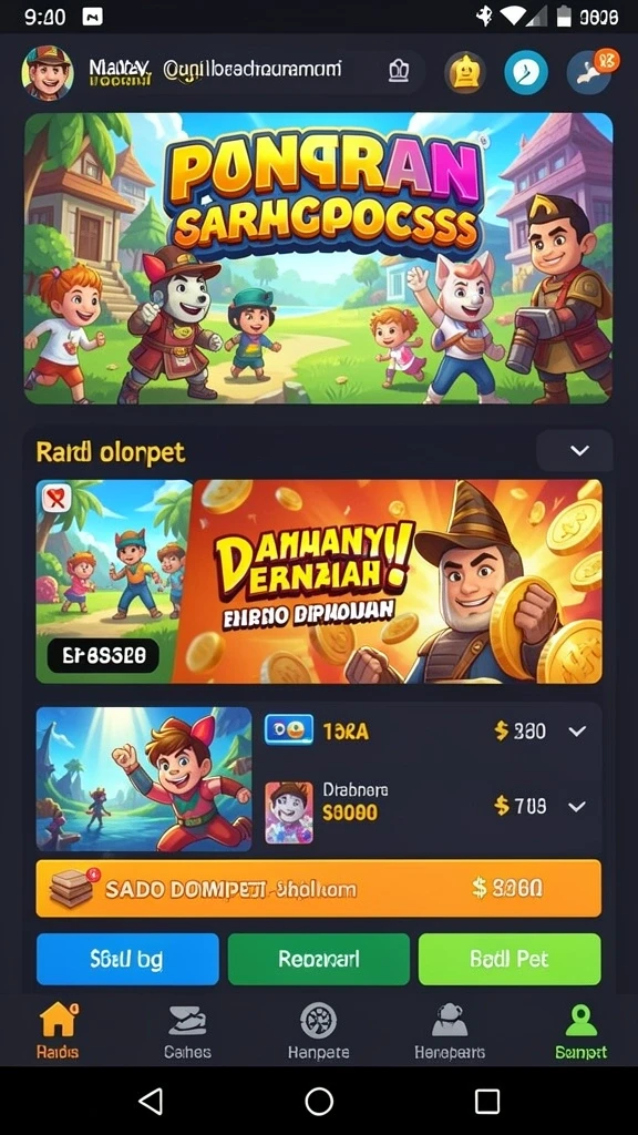 Screenshot menunjukkan fitur sosial dan interaksi antar pemain.