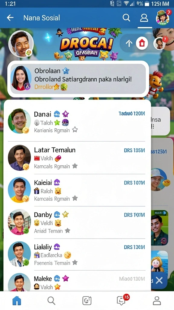 Desain karakter yang dapat disesuaikan dengan mudah.
