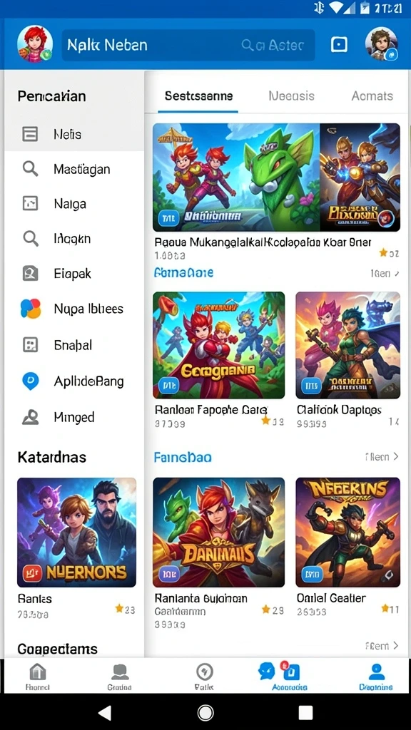 Dunia permainan yang penuh warna dan eksploratif.