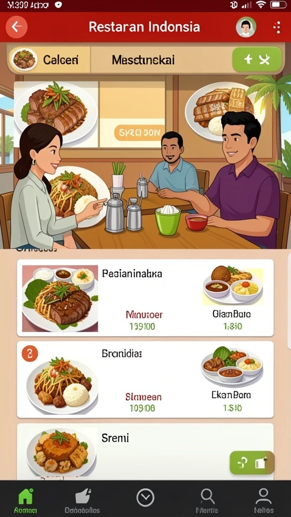Antarmuka aplikasi yang responsif dan modern.