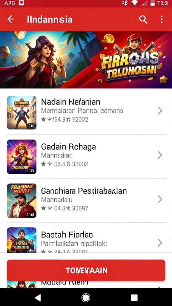 Screenshot menunjukkan antarmuka permainan yang menarik.