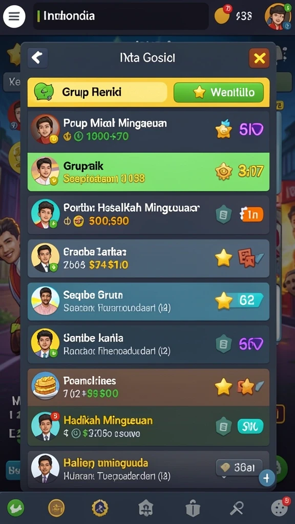 Tersedia berbagai permainan seru dan menantang.