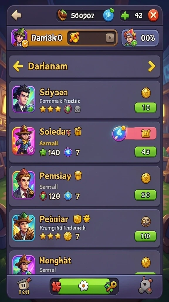 Berbagai pilihan permainan slot yang seru.