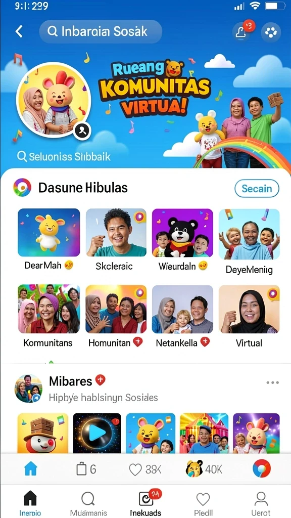 Karakter dengan desain unik dan kemampuan berbeda.