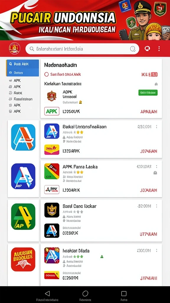 Layar karakter dengan berbagai pilihan customisasi.
