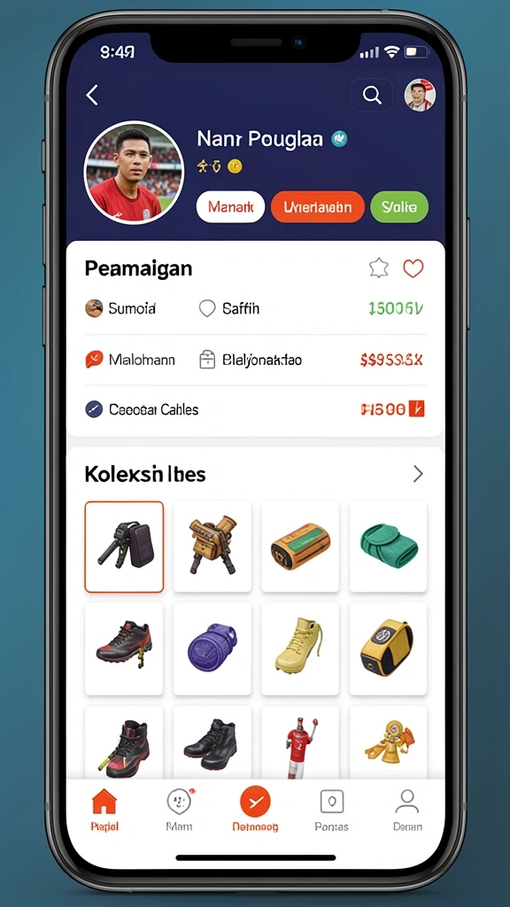 Screenshot menunjukkan fitur kustomisasi karakter yang luas.