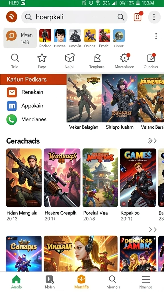 Fitur interaksi sosial yang menarik.