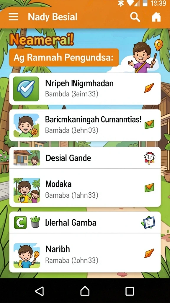 Tampilan antarmuka yang menarik dan modern.