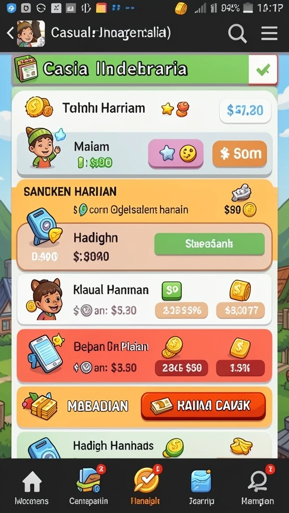 Screenshot menampilkan berbagai mode permainan yang tersedia.
