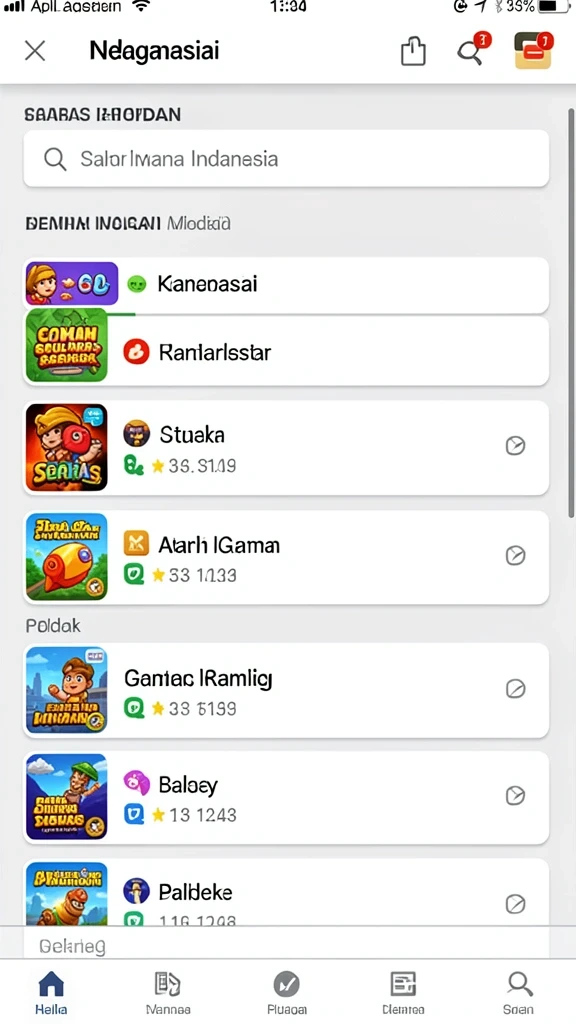 Ilustrasi interaksi dengan komunitas dalam game.