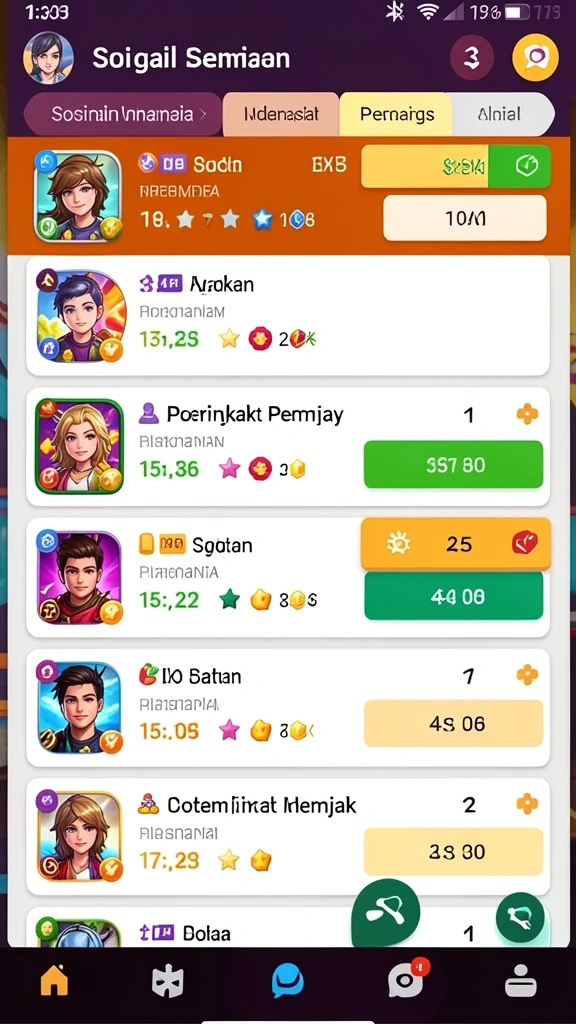 Fitur sosial untuk berinteraksi dengan teman-teman.