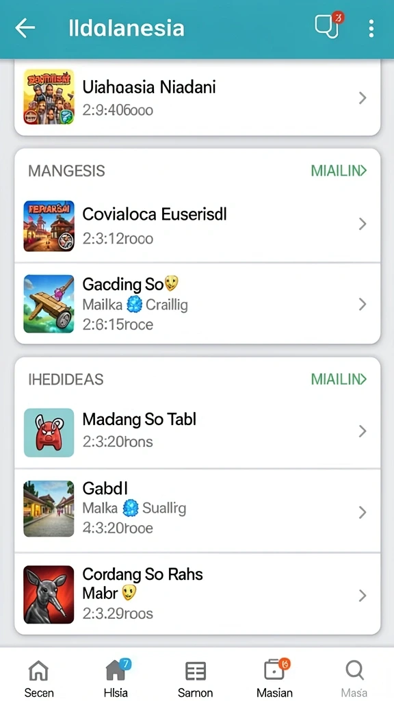 Lihat berbagai karakter unik yang bisa dipilih dalam game.